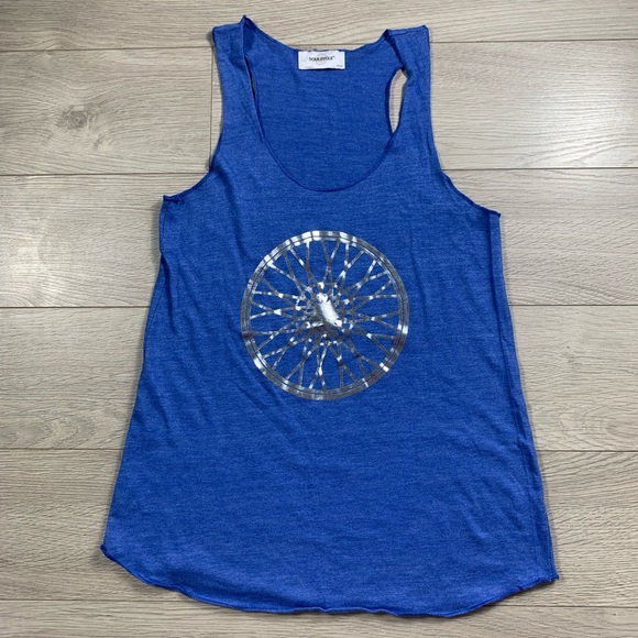 Soulcycle Blue Racerback Tank Top - Picture 2 of 9